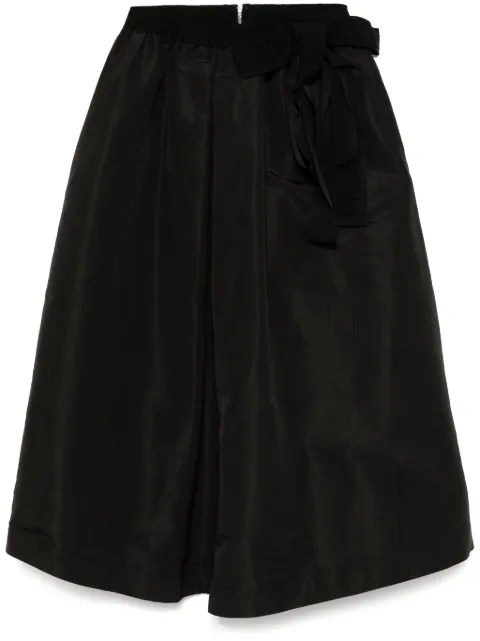 Dice Kayek bow-detail silk midi skirt