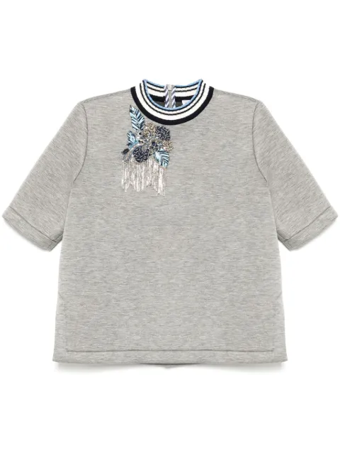Dice Kayek crystal-embellished T-shirt