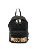 Moschino quilted logo backpack - Black