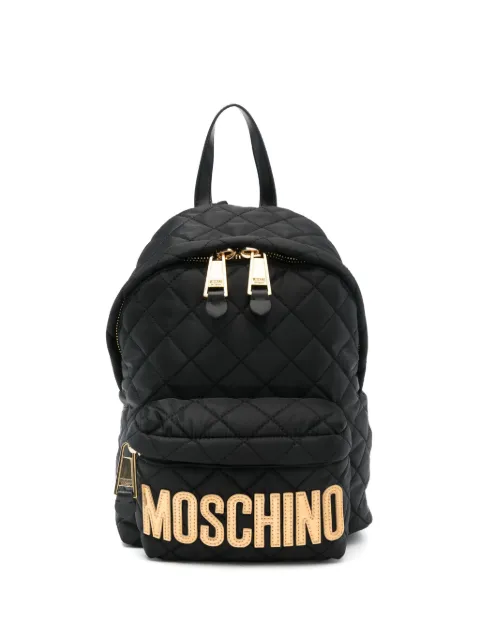 Moschino شنطة ظهر مبطنة بشعار الماركة