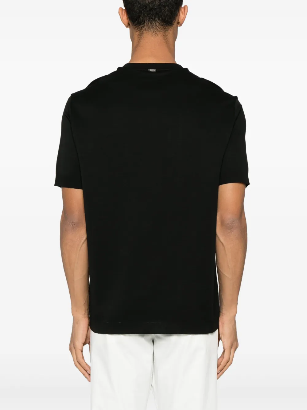 Herno Katoenen T-shirt Zwart