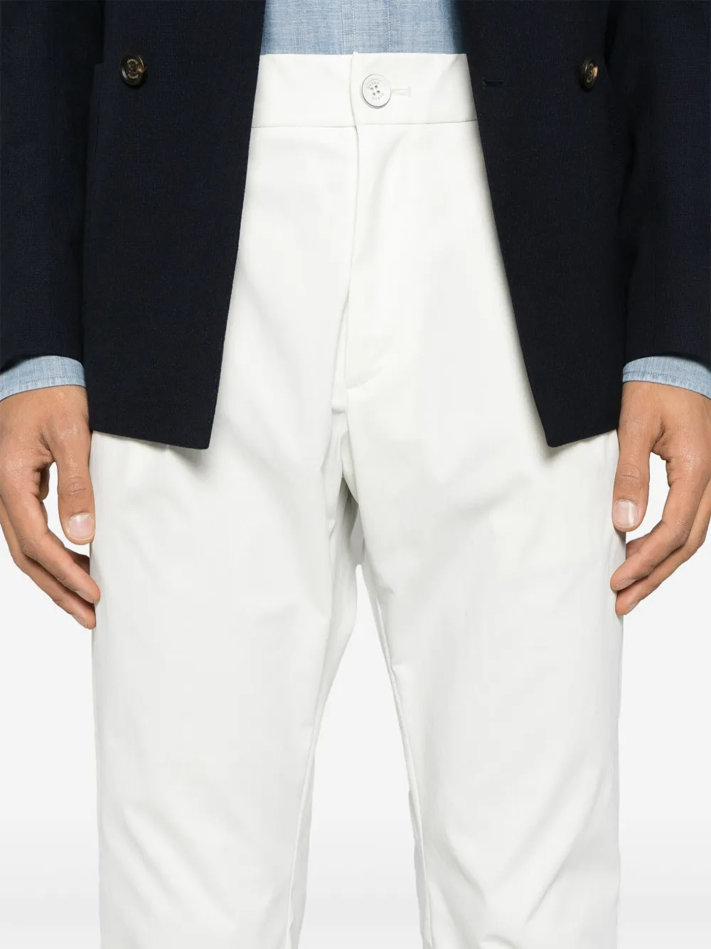 Herno Broek met toelopende pijpen Wit