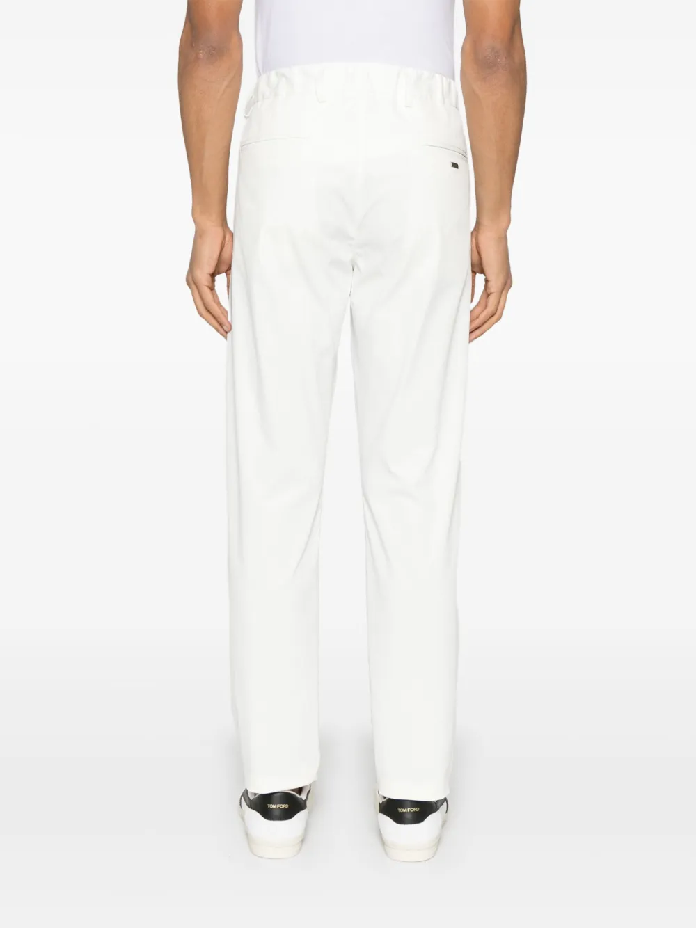Herno Broek met toelopende pijpen Wit