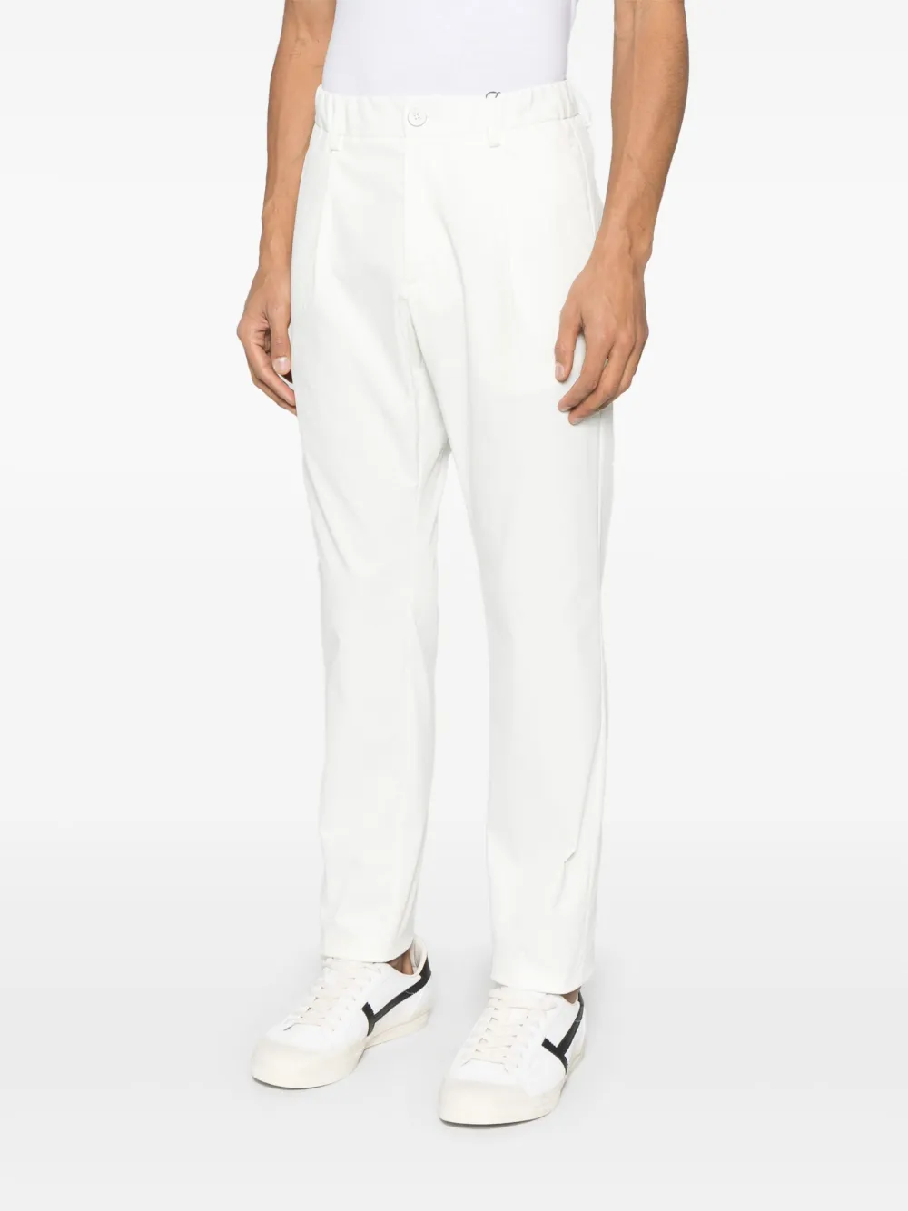 Herno Broek met toelopende pijpen Wit