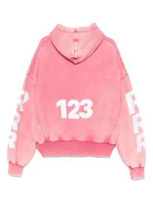 RRR123☆関税込☆USO-123 クロップド ジップアップパーカー RRR123☆関税込☆USO-123 ロゴ刺繍コットンジャージーパーカー