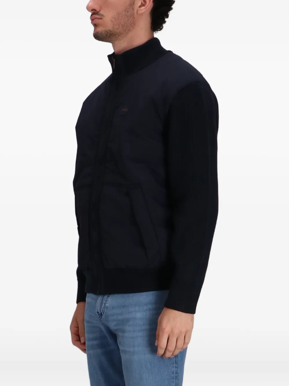 BOSS Jack met vlakken Blauw