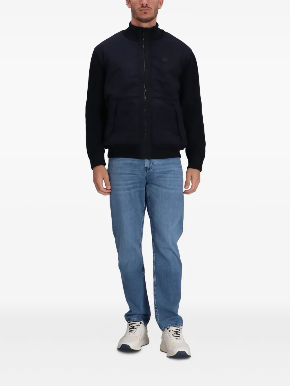 BOSS Jack met vlakken Blauw