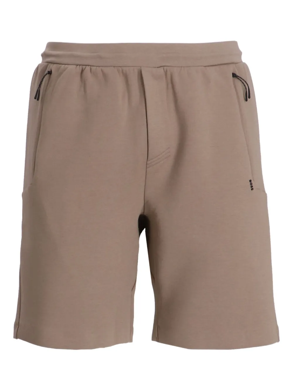 BOSS Shorts met elastische taille Bruin