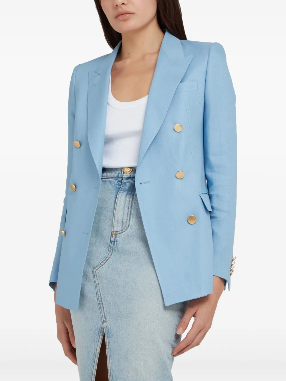 Tagliatore Blazer met dubbele rij knopen Blauw