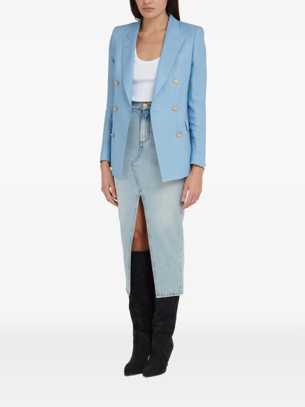 Tagliatore Blazer met dubbele rij knopen Blauw