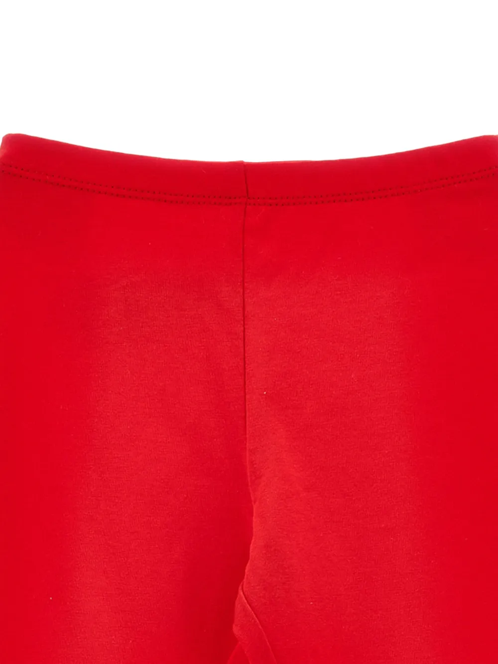 Monnalisa Legging met logo applicatie Rood