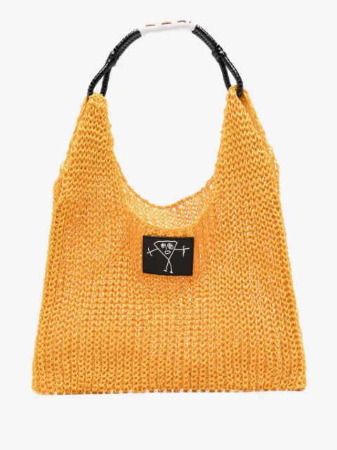 Plan C knitted tote bag