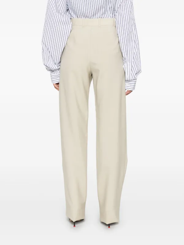 Saint Laurent ウールパンツ | ニュートラル | FARFETCH JP