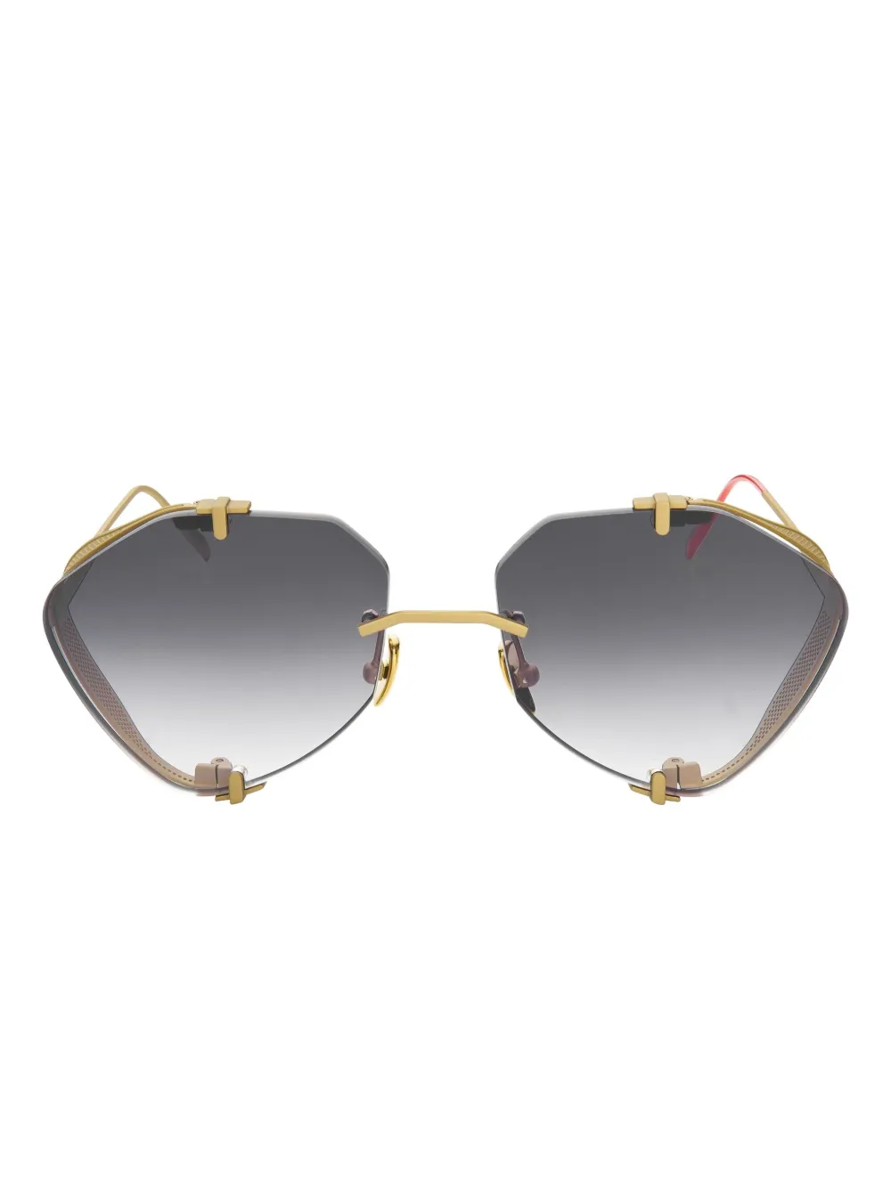 Vysen Eyewear Khoid geometric-frame sunglasses - Oro