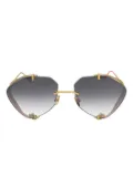 Vysen Eyewear Khoid geometric-frame sunglasses - Gold