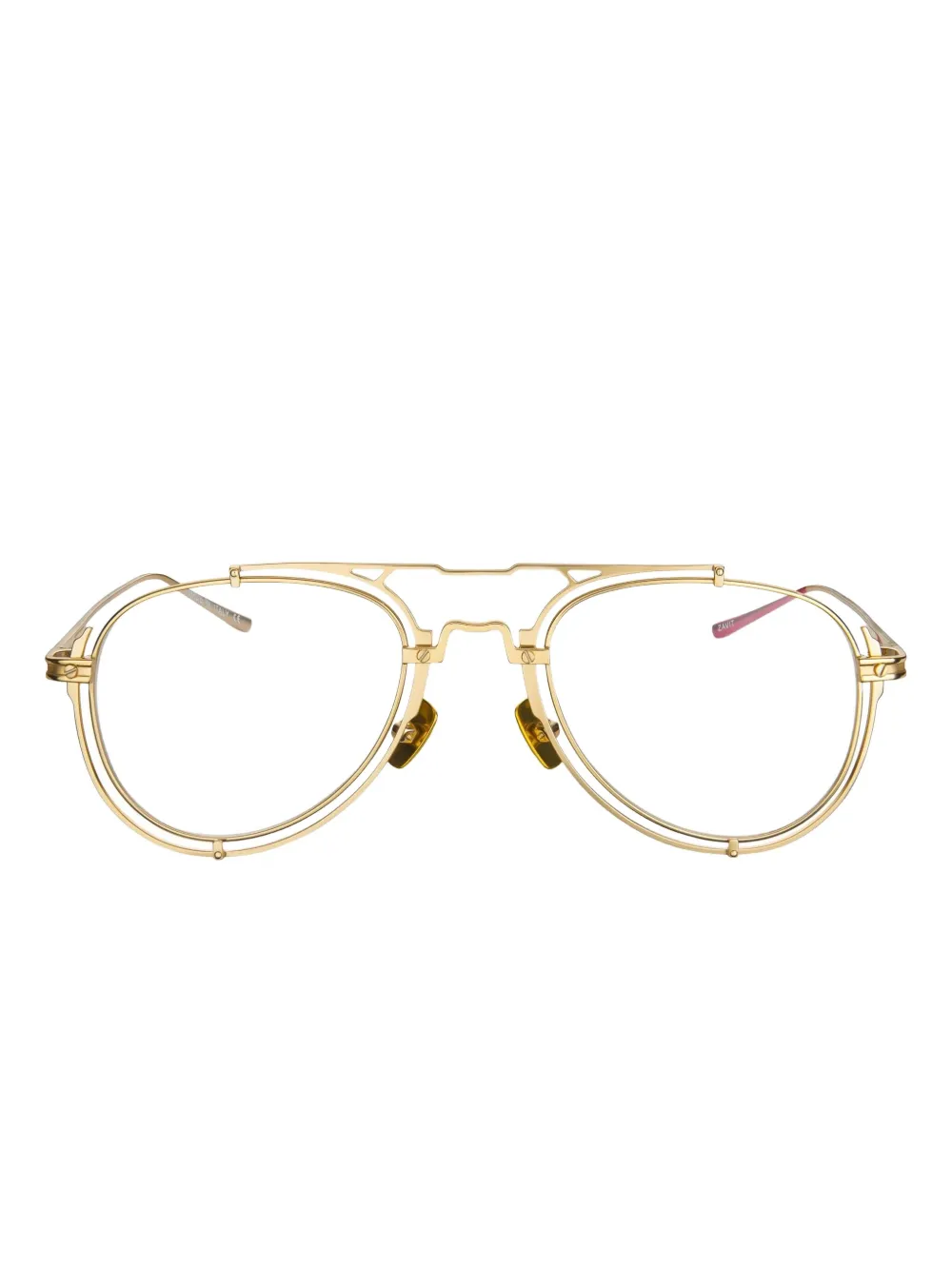 Vysen Eyewear Zavit double-bridge round glasses - Oro