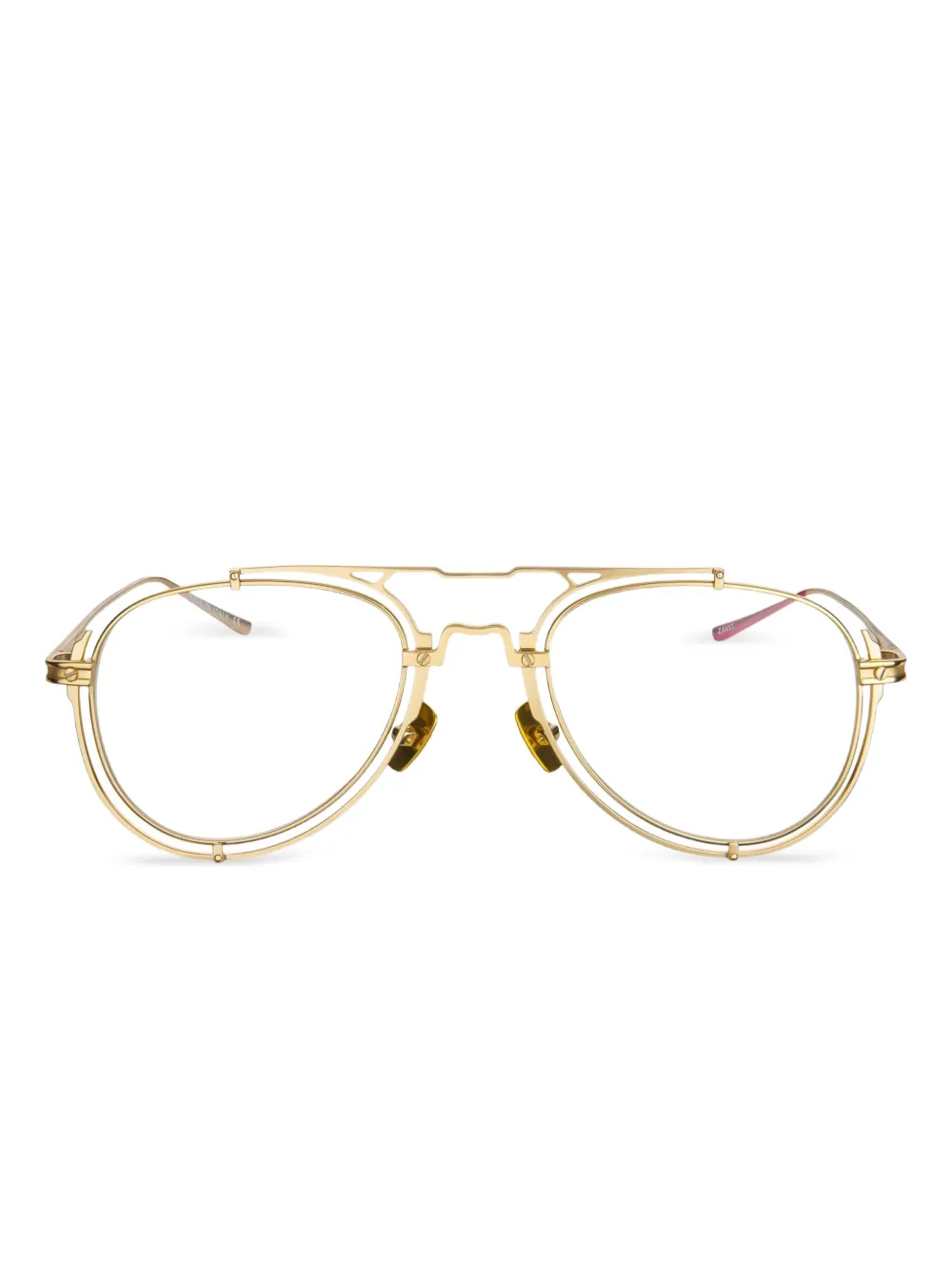 Vysen Eyewear lunettes de vue rondes Zavit à double pont | or | Image 1