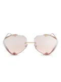Vysen Eyewear The Khoid geometric-frame sunglasses - Pink