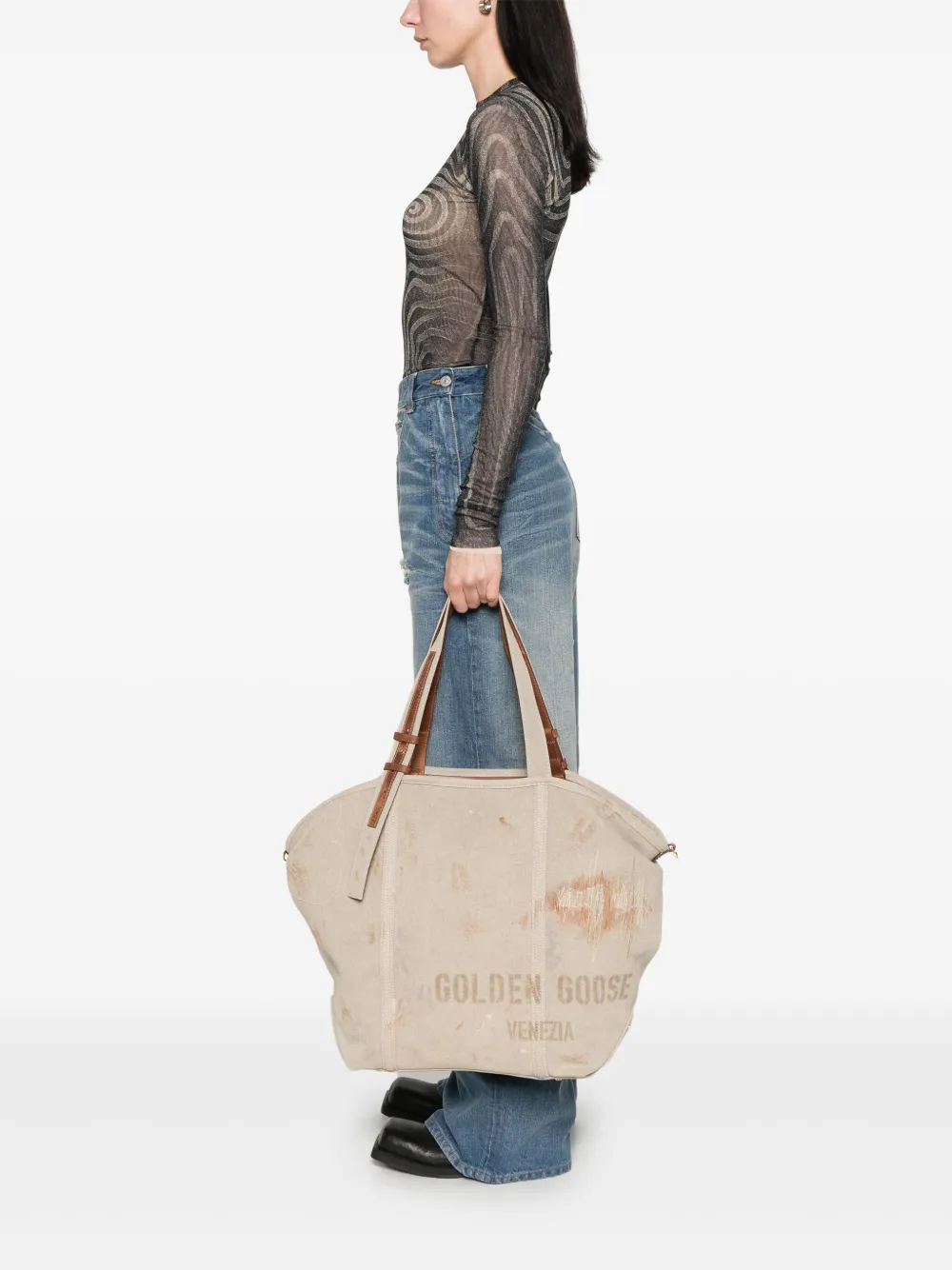 Golden Goose 24/7 shopper - Beige