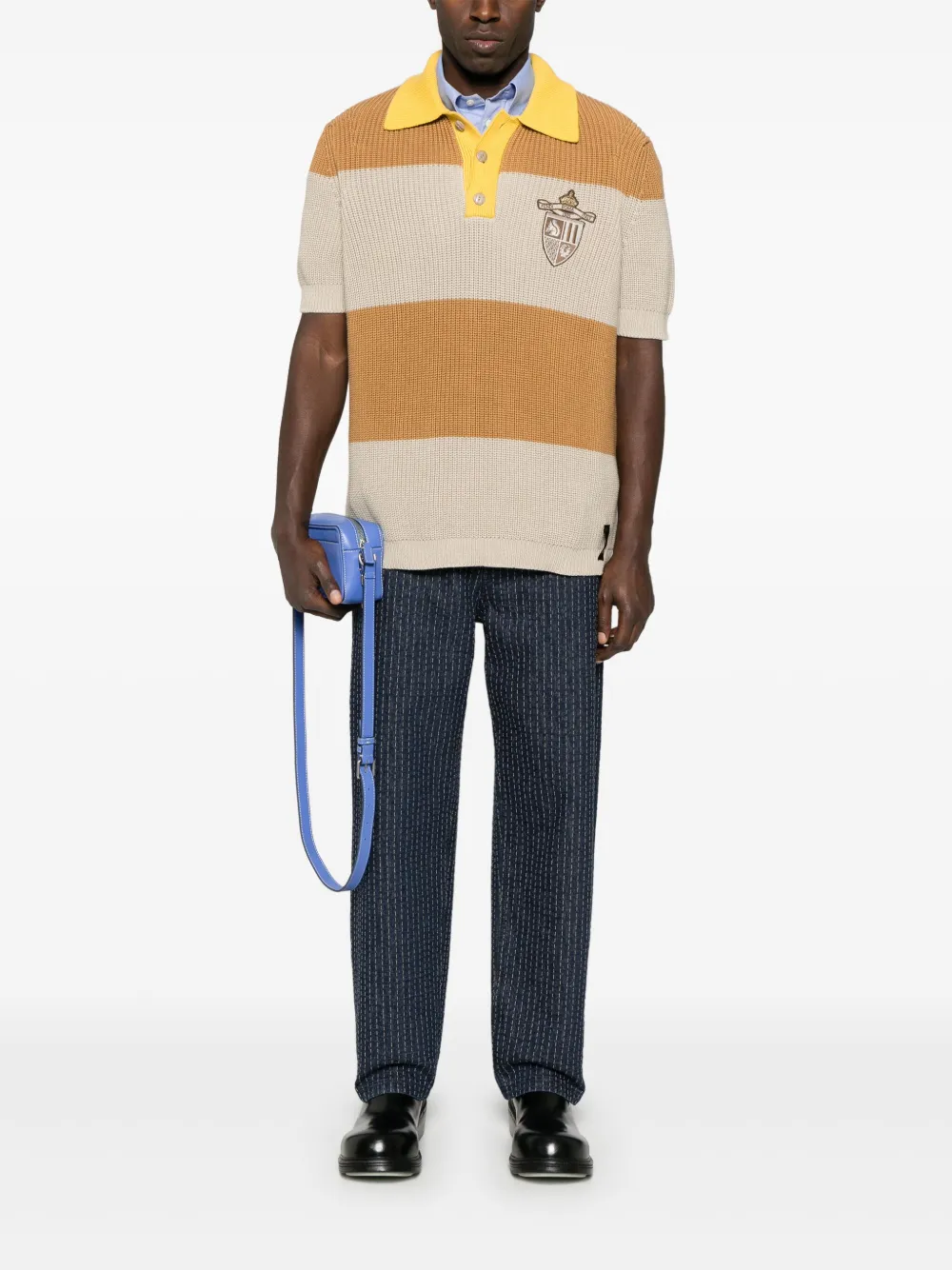 FENDI Gestreept poloshirt - Bruin