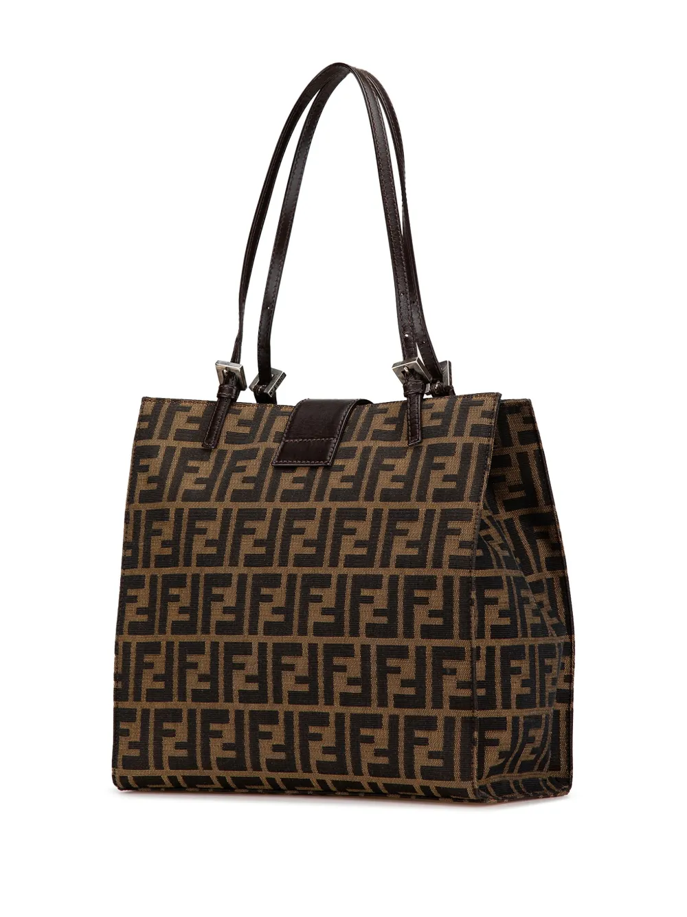 Fendi Pre-Owned 2000-2010 Zucca Canvas tote bag - Bruin