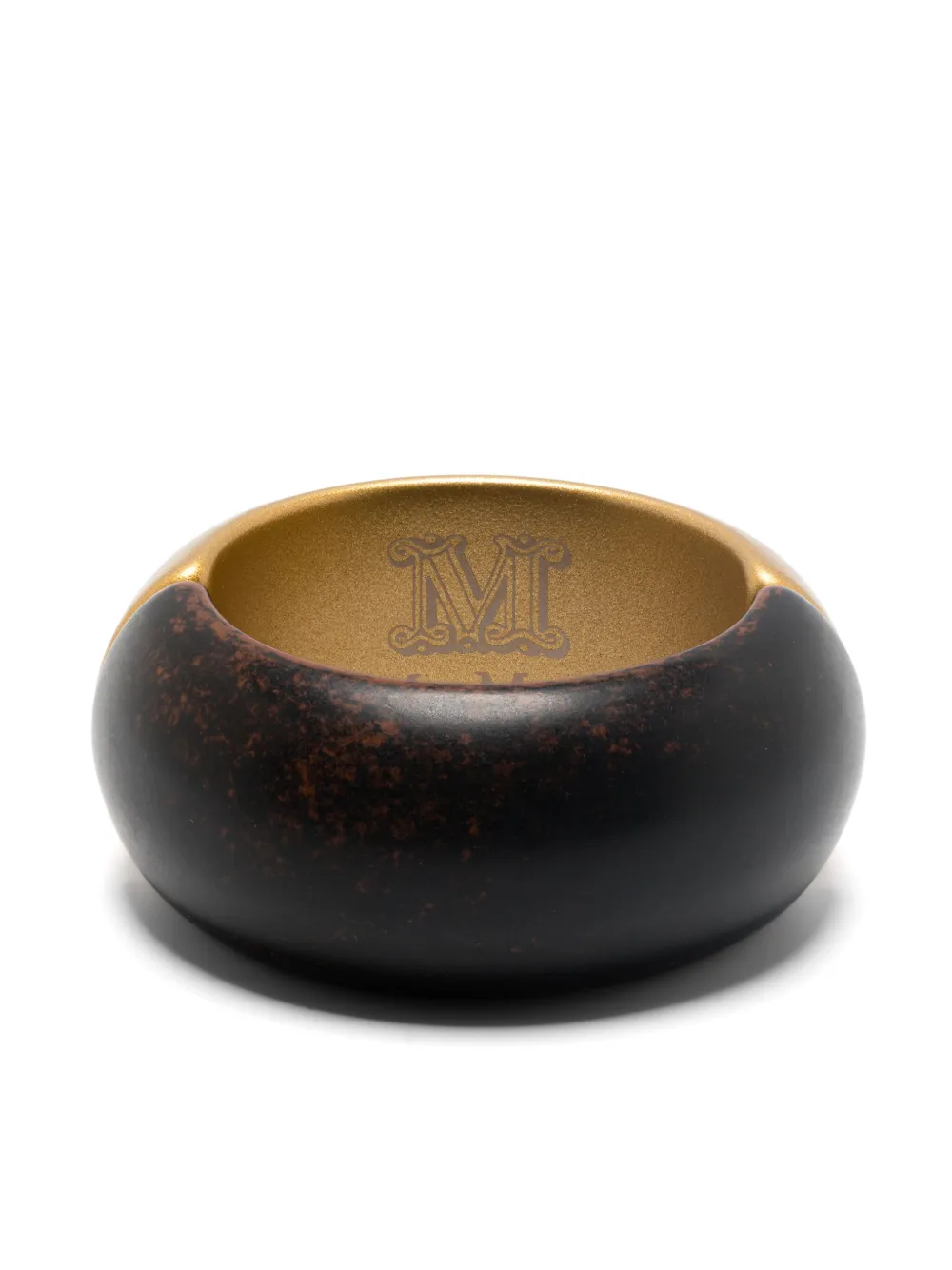 Max Mara Two-tone Bangle In Brown