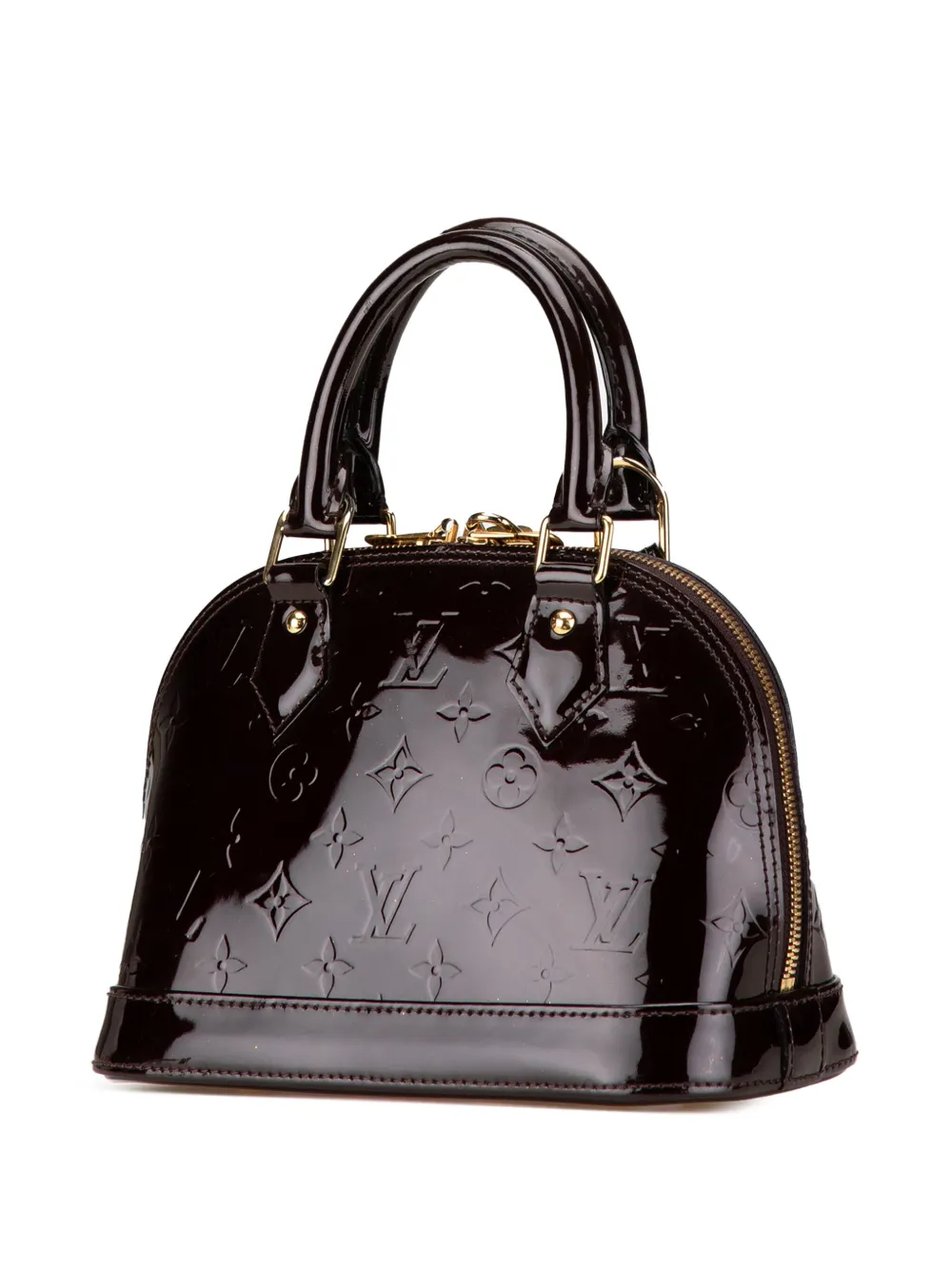 Louis Vuitton Pre-Owned 2014 Monogram Vernis Alma BB satchel - Paars