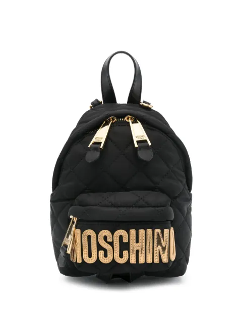 Moschino شنطة ظهر مبطنة بشعار الماركة