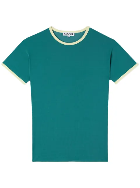 Sunnei T-Shirt mit Kontrastborte