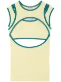 Sunnei stretch tank top - Yellow