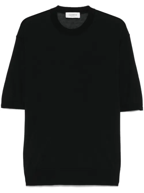 Laneus t-shirt en maille - Noir - Laneus - Modalova