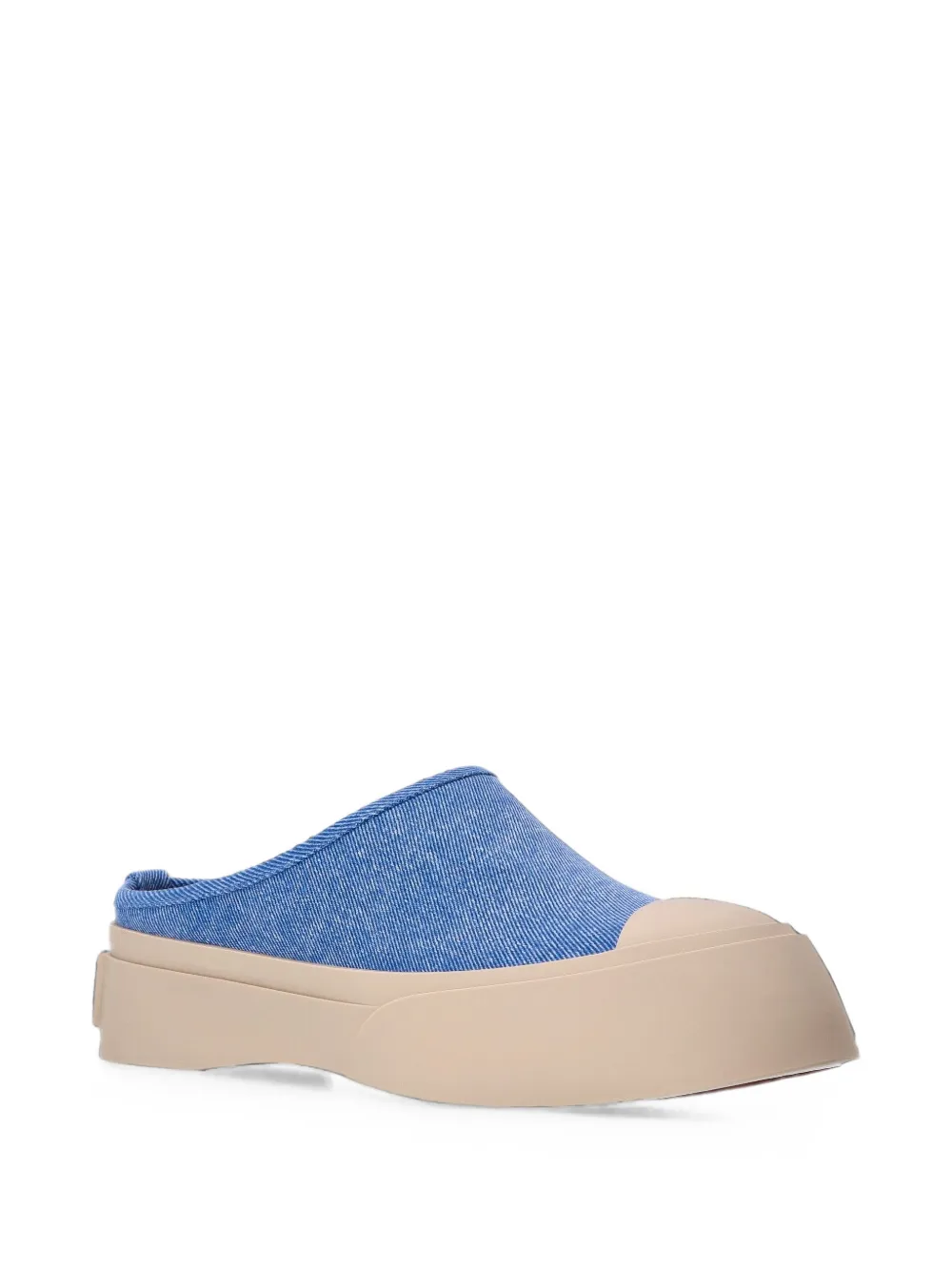 Marni Muiltjes met plateauzool Blauw
