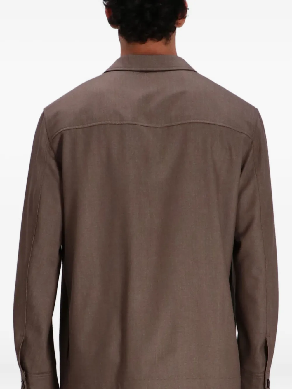 BOSS Corvin button-up cargo shirtjack Bruin