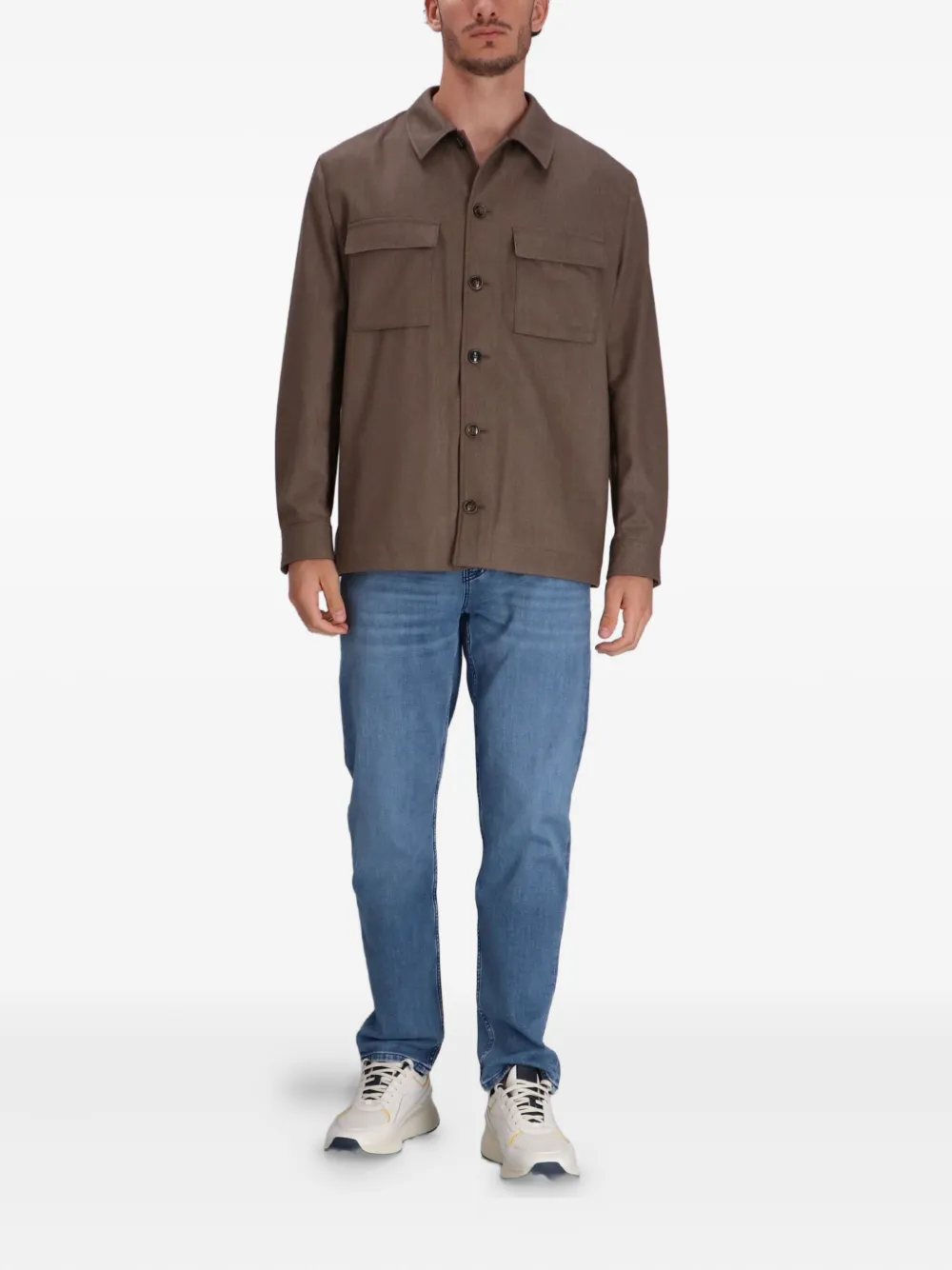 BOSS Corvin utility-style button-up overshirt | Shirt Jackets | Image 2