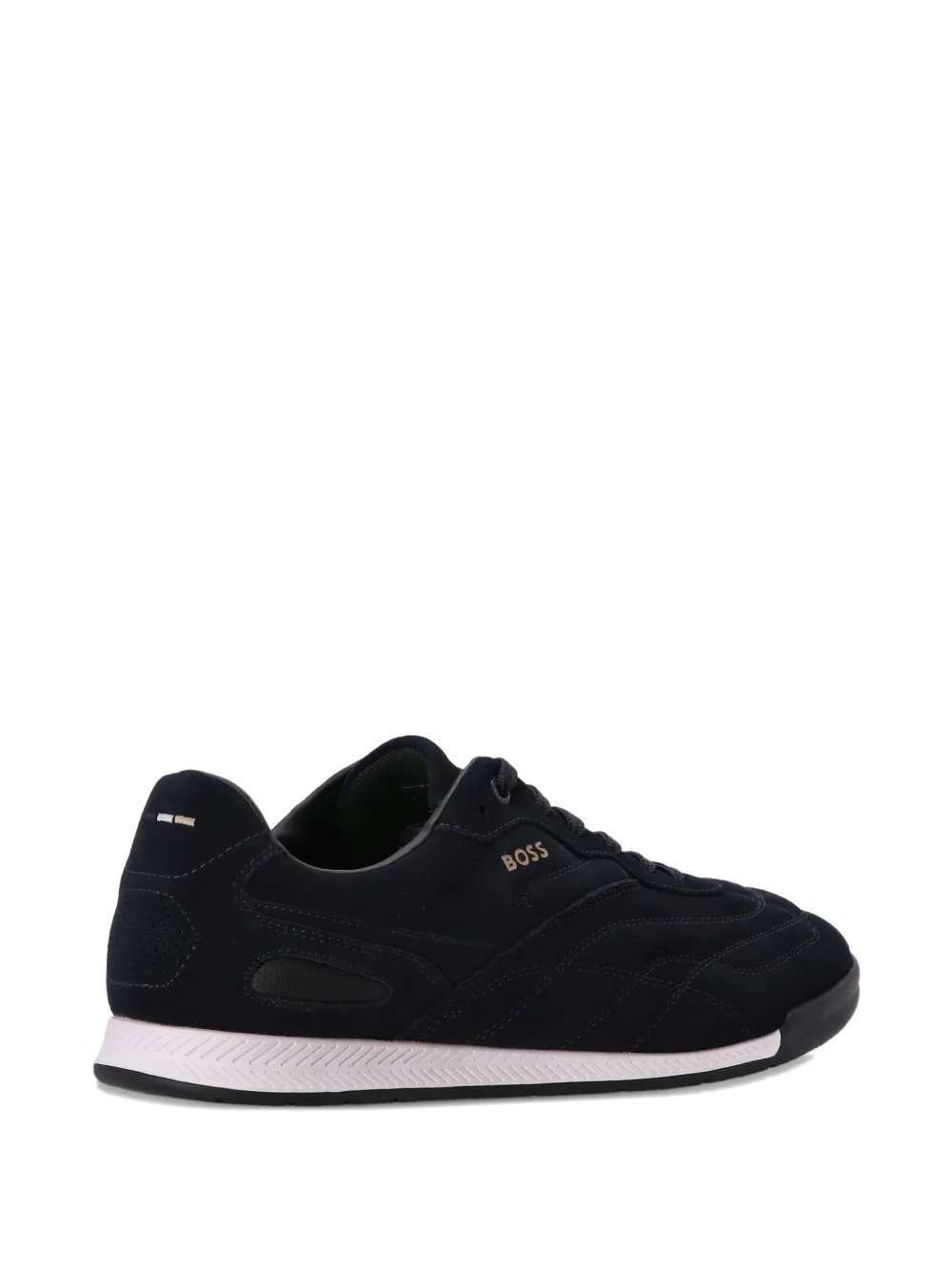 BOSS Sneakers met suède vlakken Blauw