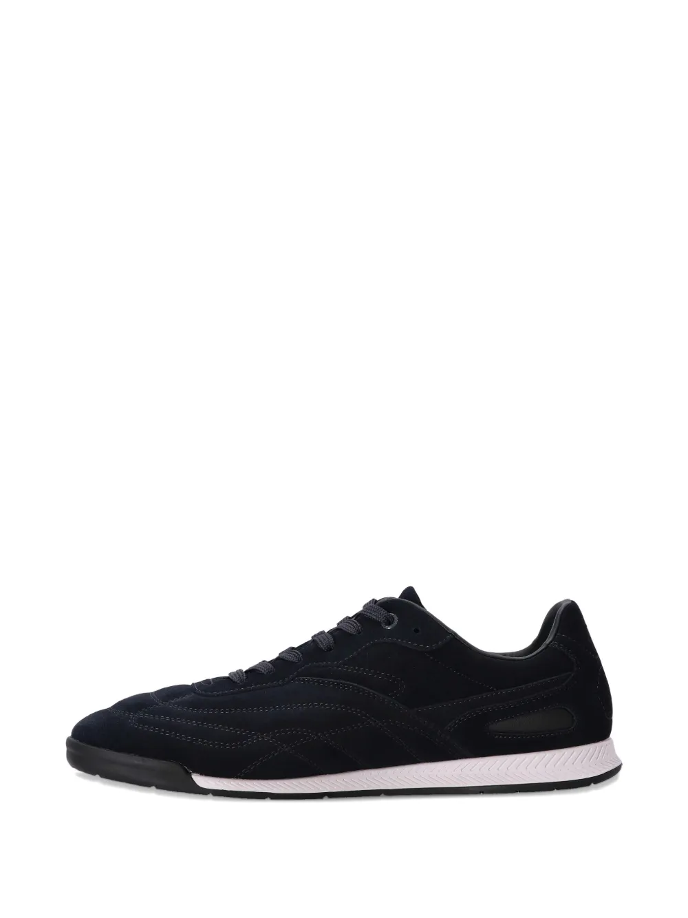 BOSS Sneakers met suède vlakken Blauw