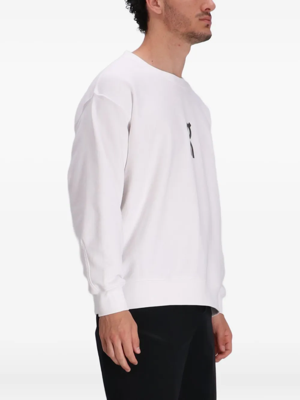 On Running Sweater met logoprint Wit