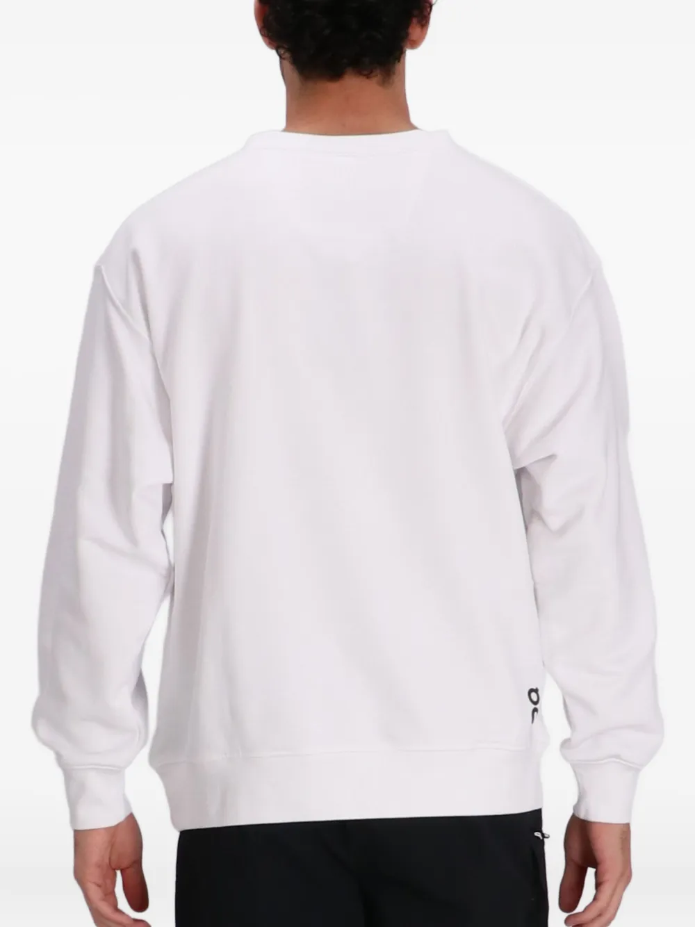 On Running Sweater met logoprint Wit