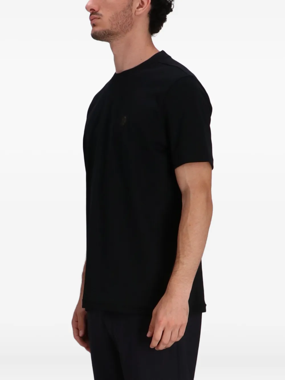 BOSS T-shirt met geborduurd logo Zwart
