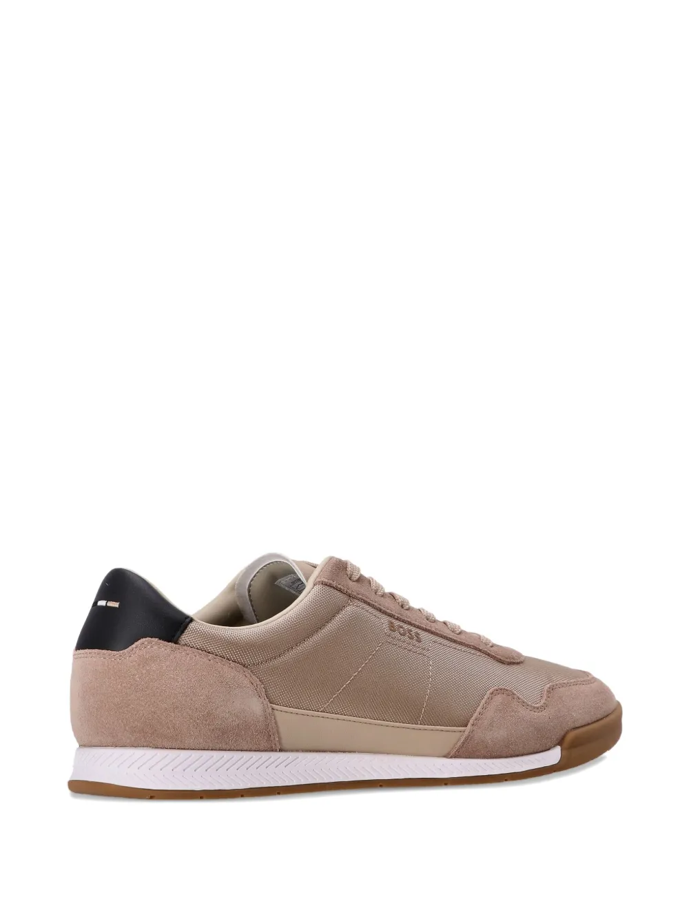 BOSS Titanium mesh-panelled sneakers Neutrals