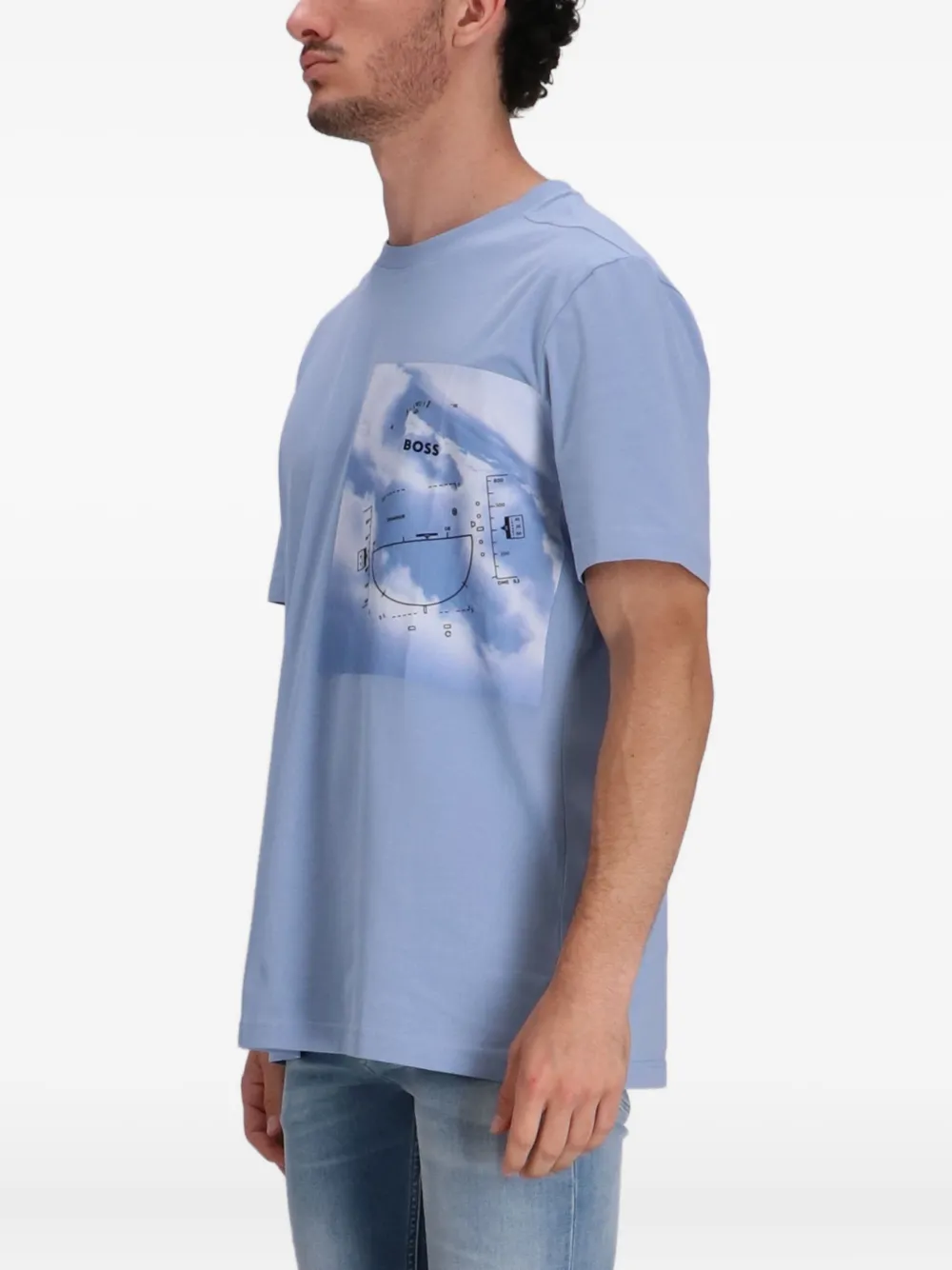 BOSS DesertTech T-shirt Blauw