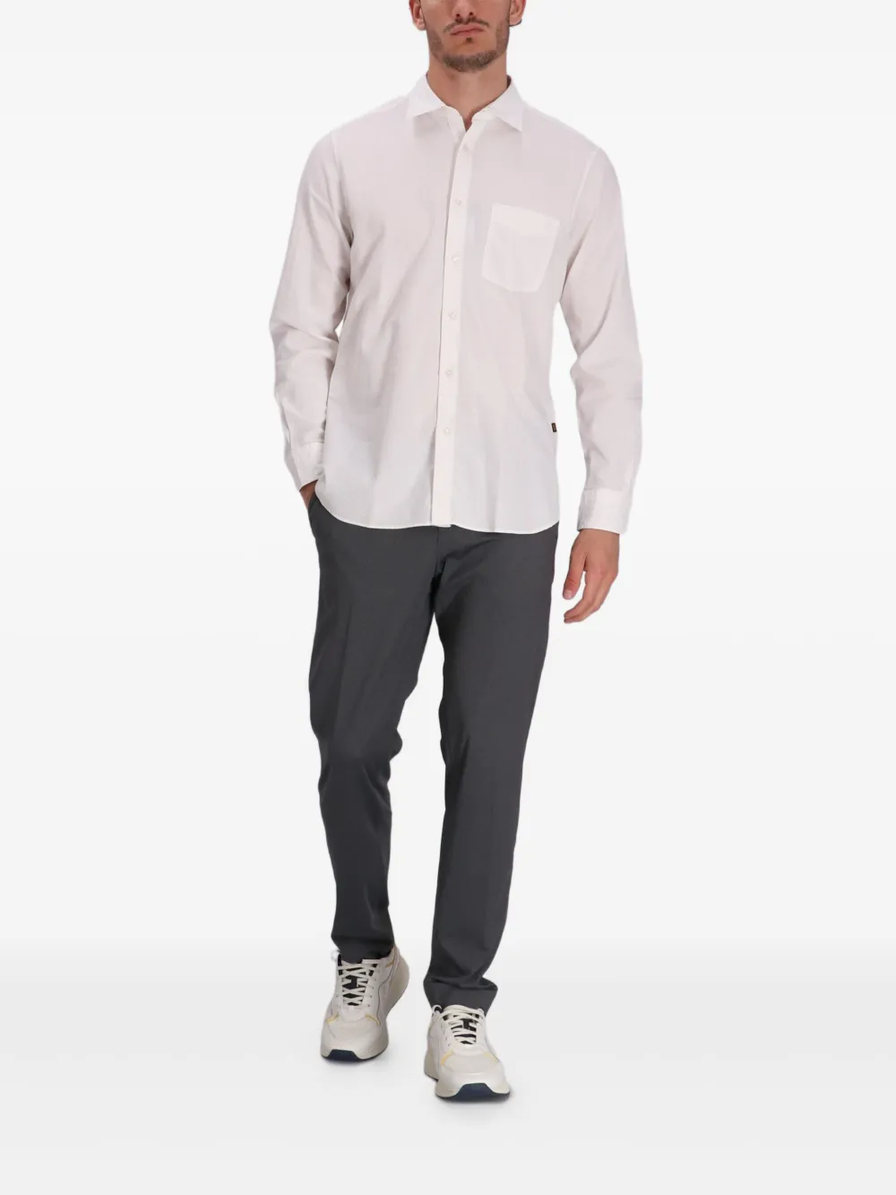 BOSS Button-up overhemd Wit