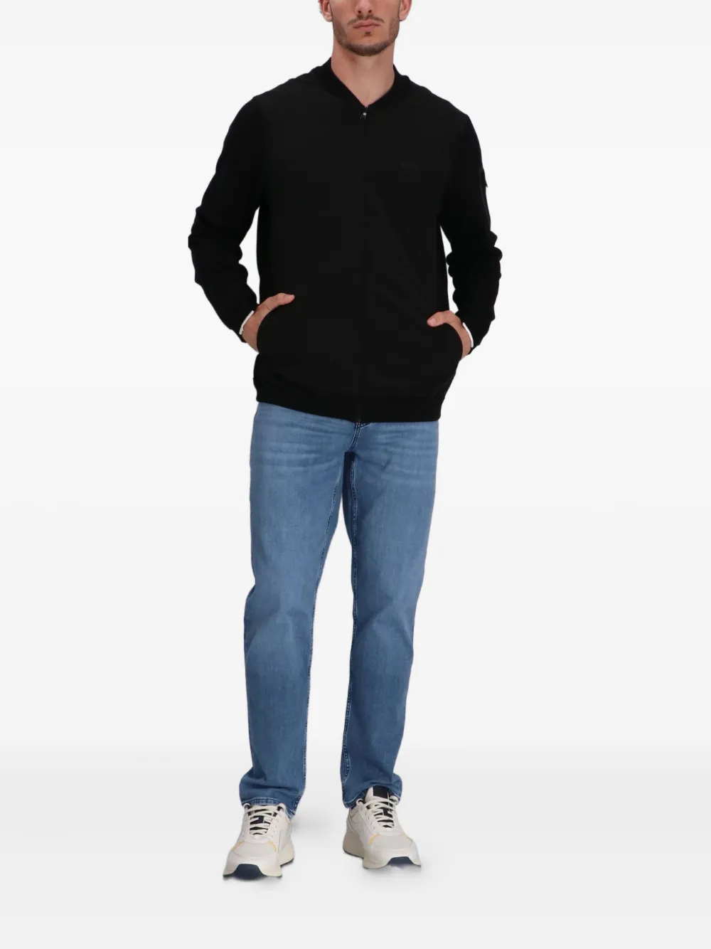 BOSS logo-embroidered cotton cardigan | Cardigans | Image 2