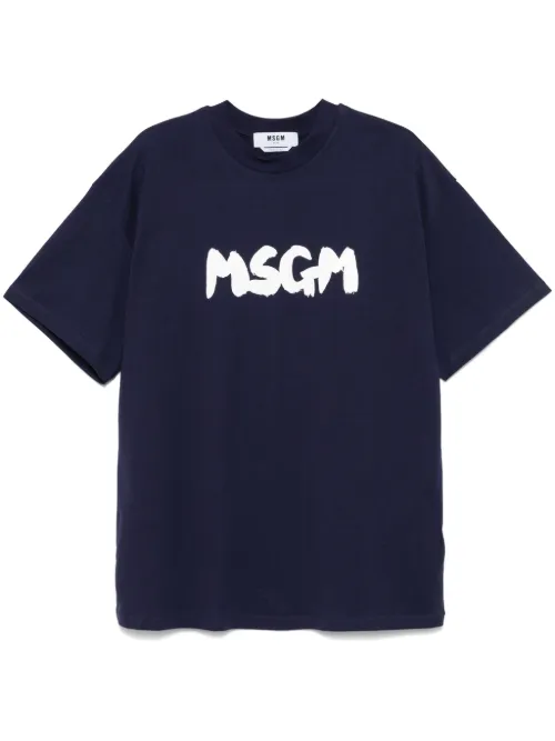 T-shirt à logo imprimé - MSGM - Modalova