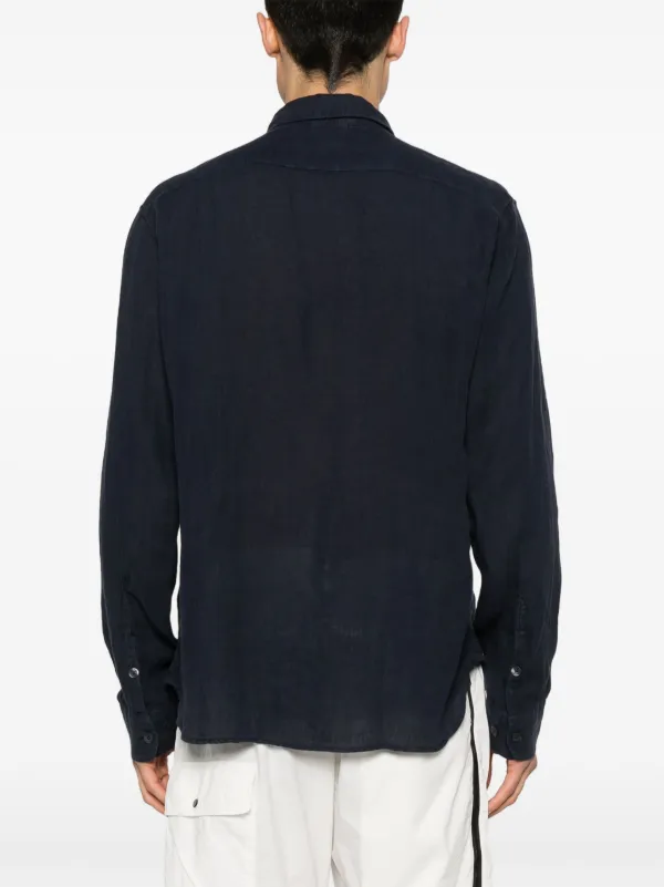 C.P. Company ロングスリーブ リネンシャツ | ブルー | FARFETCH JP