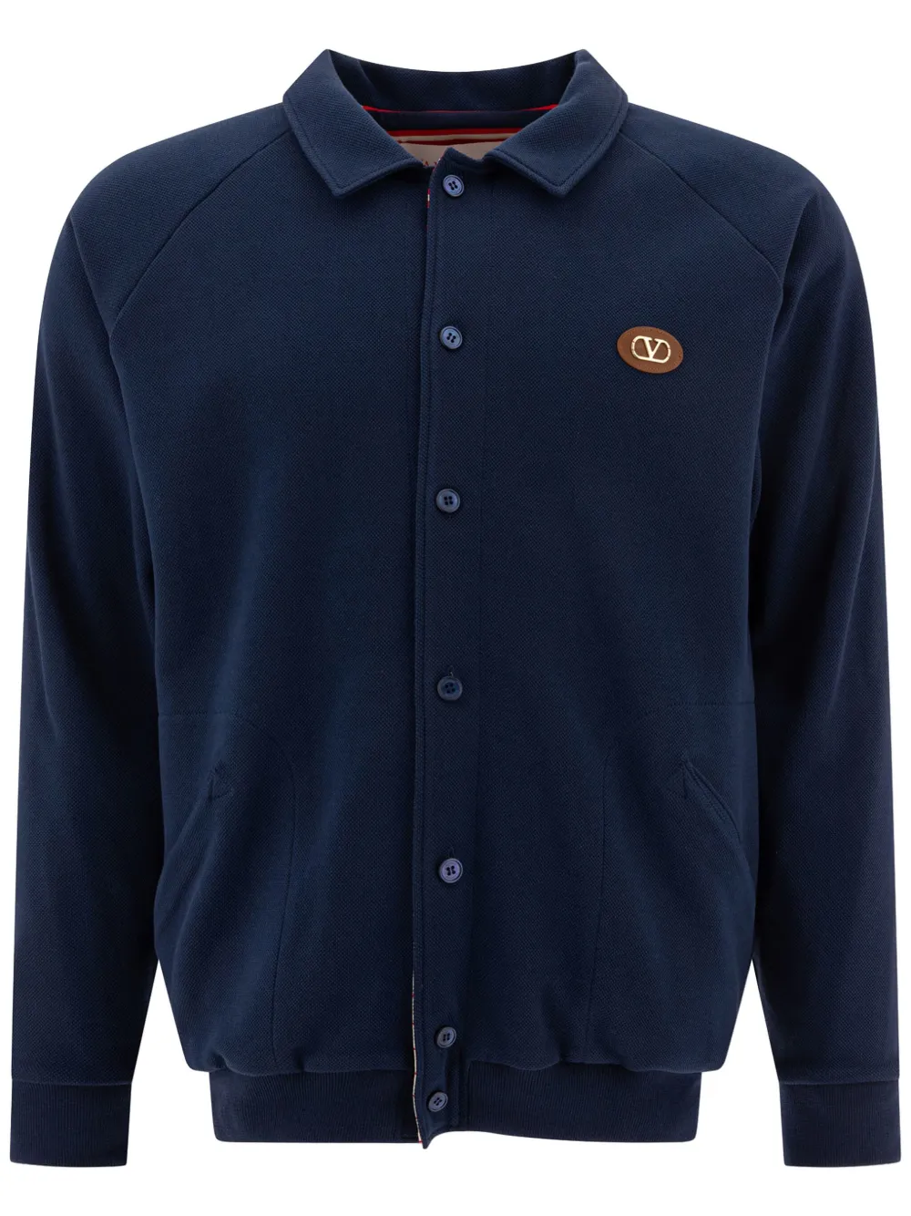 Valentino Garavani - logo-patch cardigan - men
