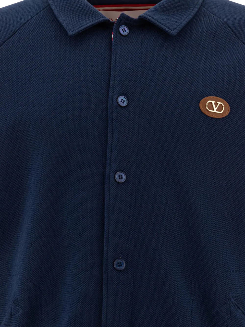 Valentino Garavani Vest met logopatch Blauw