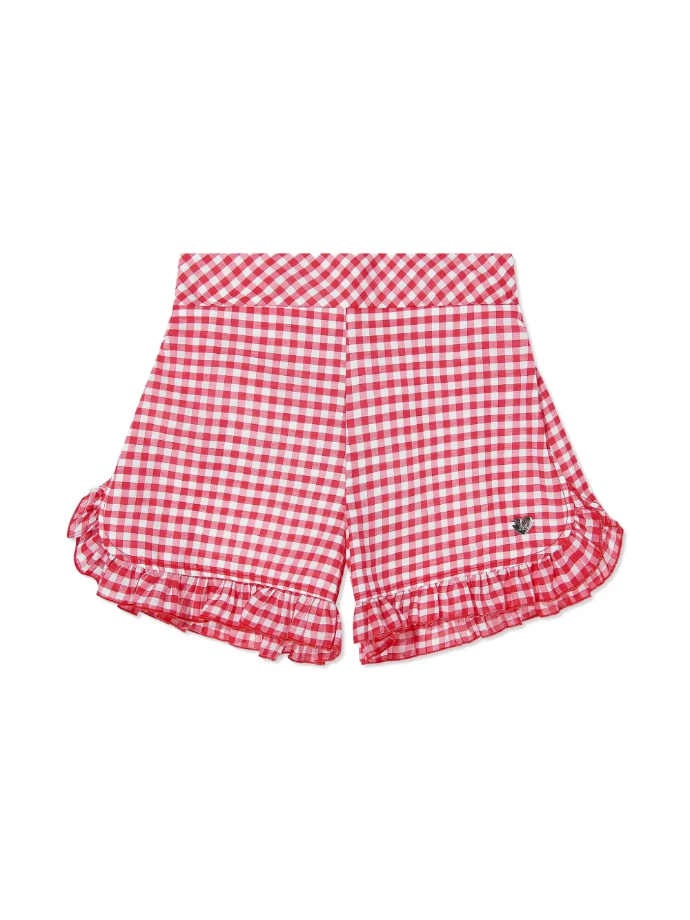 Monnalisa Shorts met gingham-ruit Wit