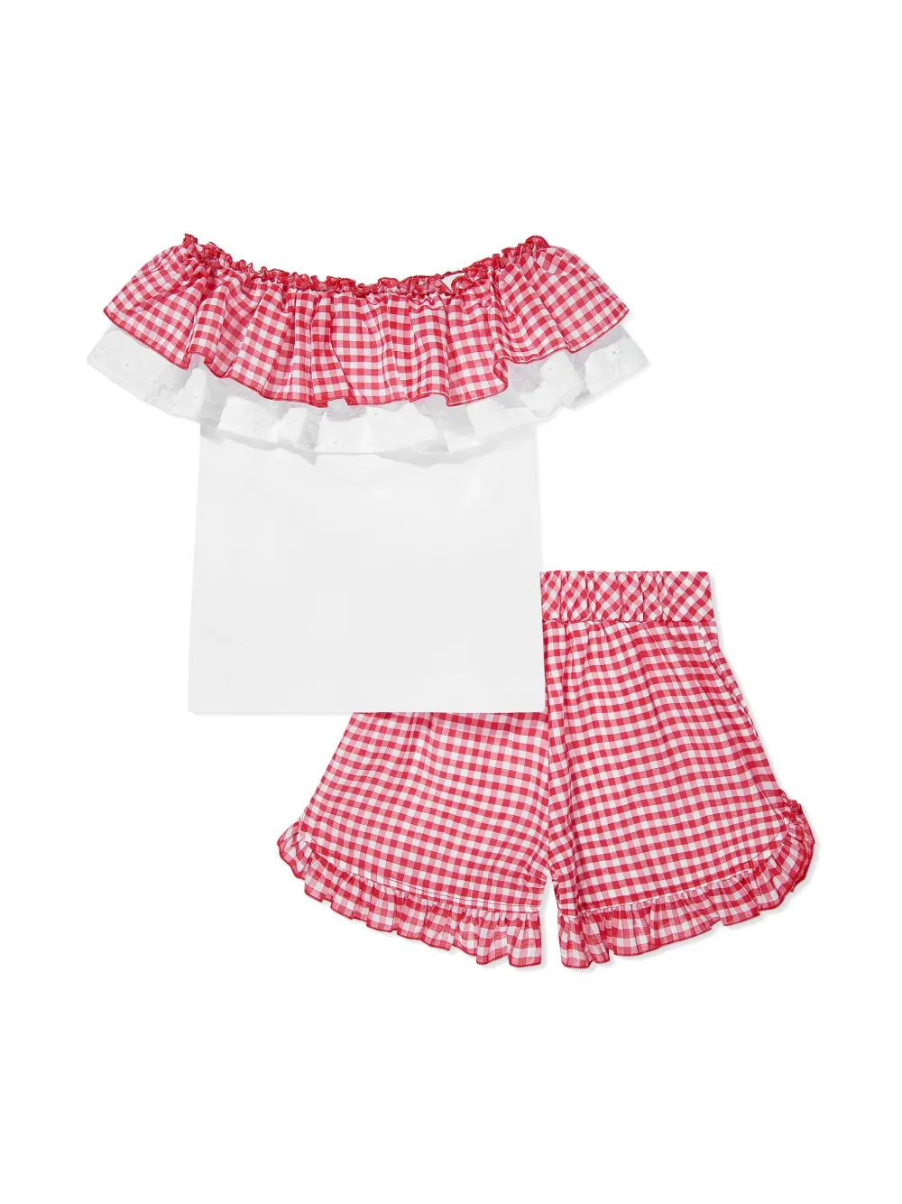 Monnalisa Gingham short set | Short Sets | Image 2