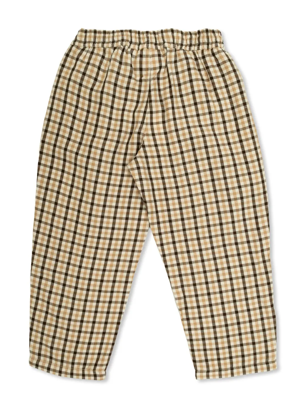 Mini Rodini check pattern trousers - Bruin